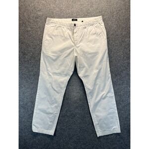 Theory Men's Pants Size 38 38x28 Zaine Patton Straight Leg‎ White Chino Pants